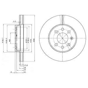 Комплект тормозных дисков Delphi BG3334