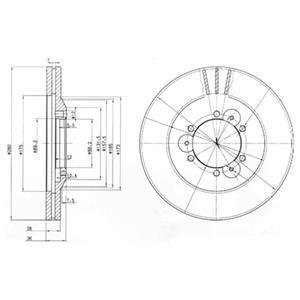 Тормозной диск Delphi BG3378