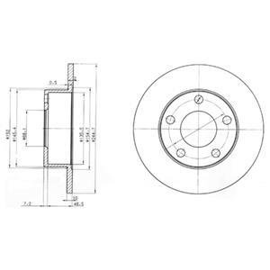 Диск тормозной Delphi BG3382