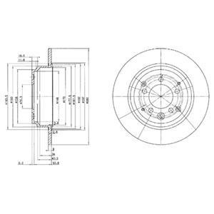 Тормозные диски Delphi BG3390 (фото 1)