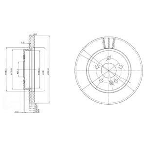 Диск гальмівний Delphi BG3397