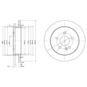 Тормозные диски Delphi BG3398