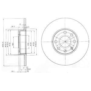 Тормозные диски Delphi BG3402