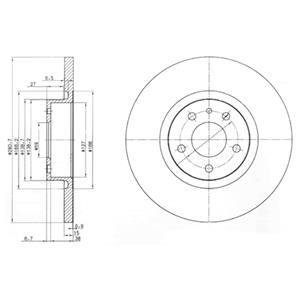 Тормозные диски Delphi BG3420