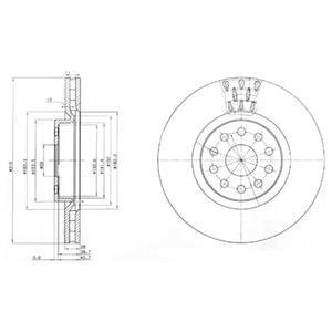 Тормозные диски Delphi BG3497