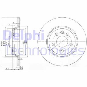 Диск тормозной Delphi BG3518