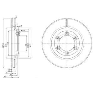 Тормозные диски Delphi BG3523