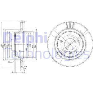 Диск тормозной Delphi BG3530C