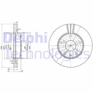 Диск тормозной Delphi BG3531