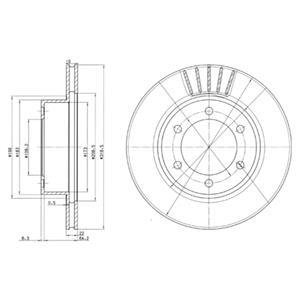 Тормозной диск Delphi BG3535 (фото 1)