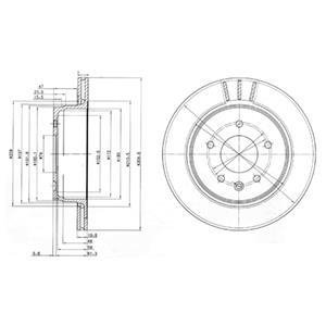 Тормозные диски Delphi BG3542