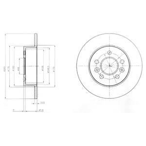 Тормозные диски Delphi BG3552