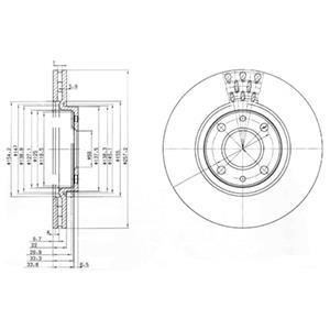 Тормозной диск Delphi BG3574