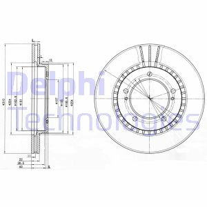 Диск тормозной Delphi BG3587 (фото 1)