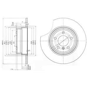 Диск тормозной Delphi BG3629