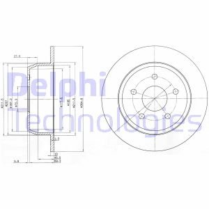 Диск тормозной Delphi BG3660