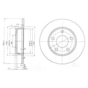 Тормозные диски Delphi BG3671 (фото 1)