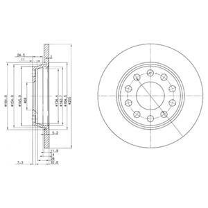 Тормозные диски Delphi BG3674