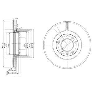 Гальмівні(тормозні) диски Delphi BG3682 (фото 1)