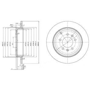 Тормозные диски Delphi BG3684