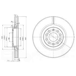 Тормозные диски Delphi BG3714