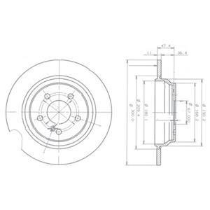 Гальмівний диск Delphi BG3725