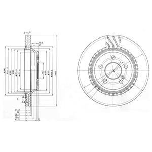 Гальмівні(тормозні) диски Delphi BG3726