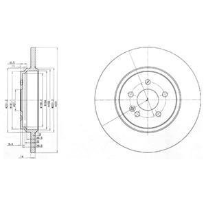 Тормозной диск Delphi BG3728