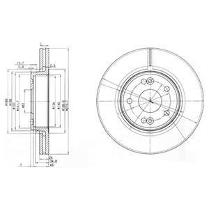 Тормозные диски Delphi BG3733