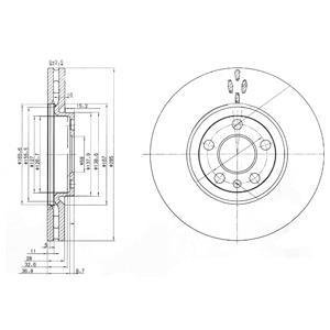 Тормозной диск Delphi BG3740C