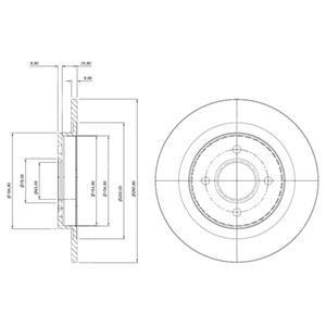 Тормозные диски Delphi BG3743 (фото 1)