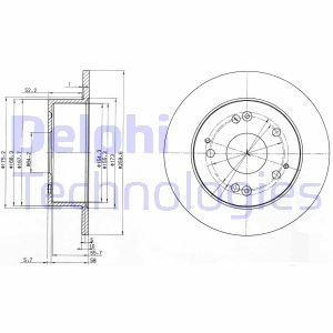 Гальмівні(тормозні) диски Delphi BG3745