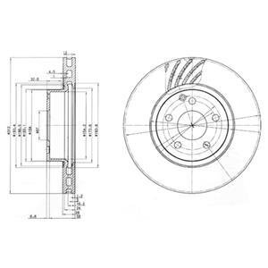 Тормозные диски Delphi BG3756