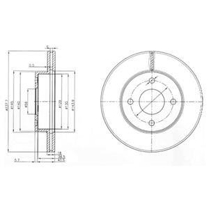 Тормозные диски Delphi BG3763