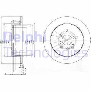 Диск тормозной Delphi BG3779