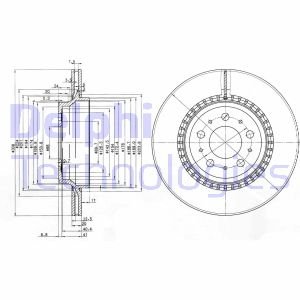 Диск гальмівний Delphi BG3782C