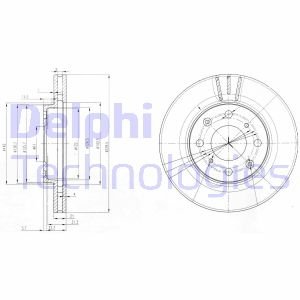 Тормозные диски Delphi BG3794