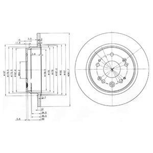 Тормозные диски Delphi BG3797