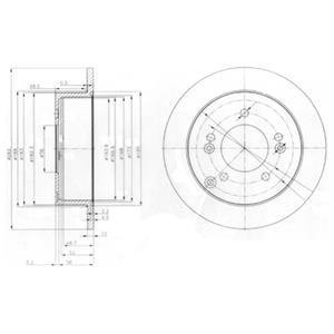 Диск гальмівний Delphi BG3799