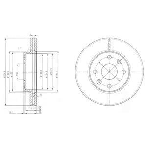 Тормозные диски Delphi BG3802