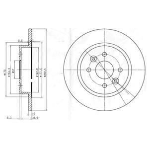 Диск тормозной Delphi BG3804