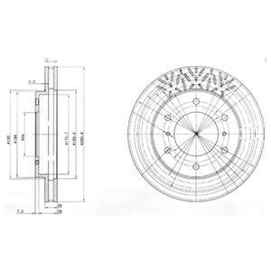 Диск тормозной Delphi BG3812