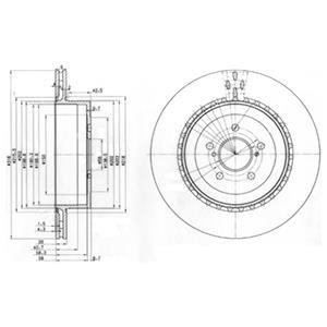 Тормозные диски Delphi BG3819