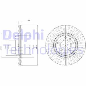 Диск тормозной Delphi BG3835C