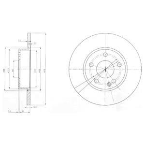 Тормозные диски Delphi BG3840 (фото 1)