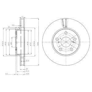 Диск гальмівний Delphi BG3850