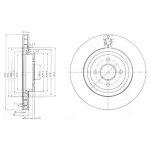 Гальмівний диск Delphi BG3852