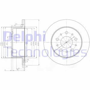 Диск тормозной Delphi BG3853 (фото 1)