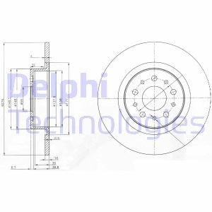 Диск тормозной Delphi BG3857