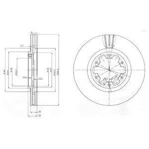 Тормозные диски Delphi BG3972